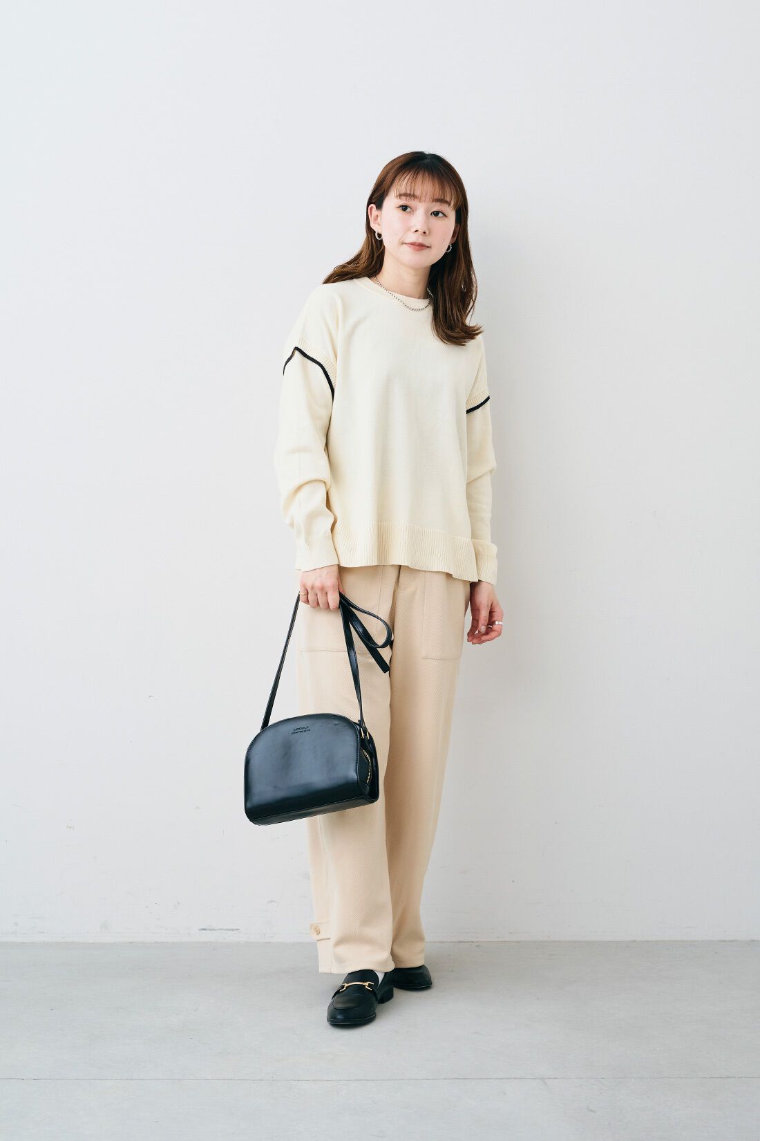 フェリシモギフトショップ|サニークラウズ　カットツイルパンツ〈レディース〉アイボリー