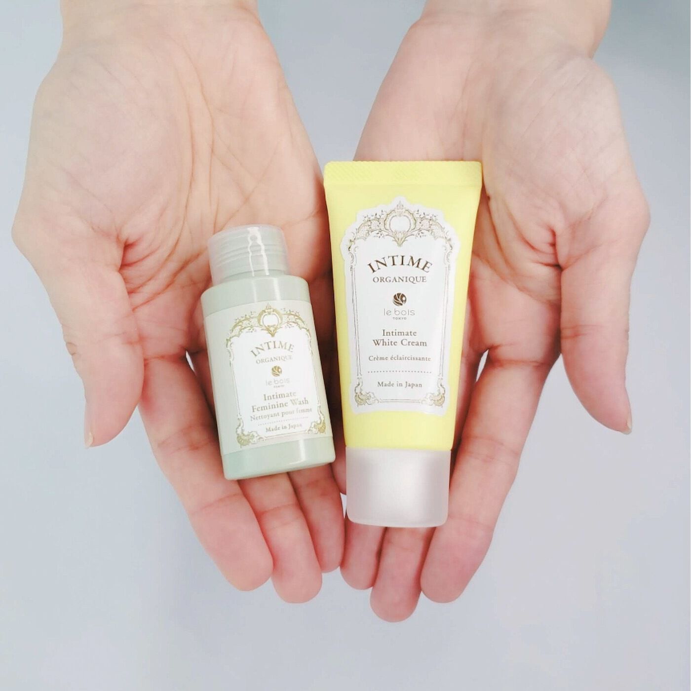 フェリシモギフトショップ|アンティーム　トライアルキット〈フェミニンウォッシュ30mL/ホワイトクリーム30g〉|初めての方におすすめのトライアルセットです。ミニサイズなので持ち運びにも便利。