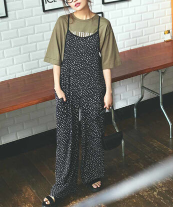 フェリシモギフトショップ | 伸びやかプリーツのオールインワン〈ＢＫ〉