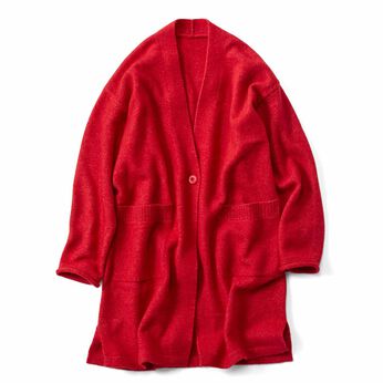 フェリシモギフトショップ | あたたかなロングカーディガン〈ＲＤ〉リブイン
