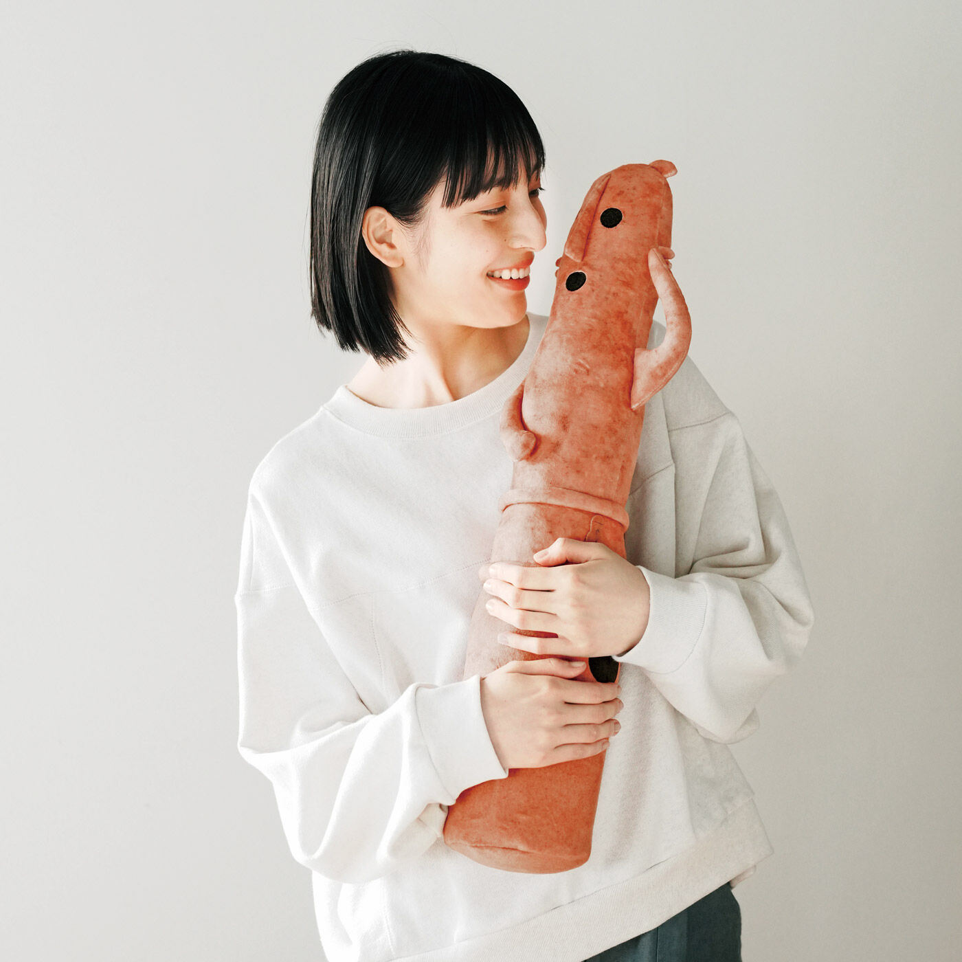 フェリシモギフトショップ|ミュージアム部　踊る人々　はにわ収納ケース〈のっぽさん〉|※写真は〈みずらさん〉です。