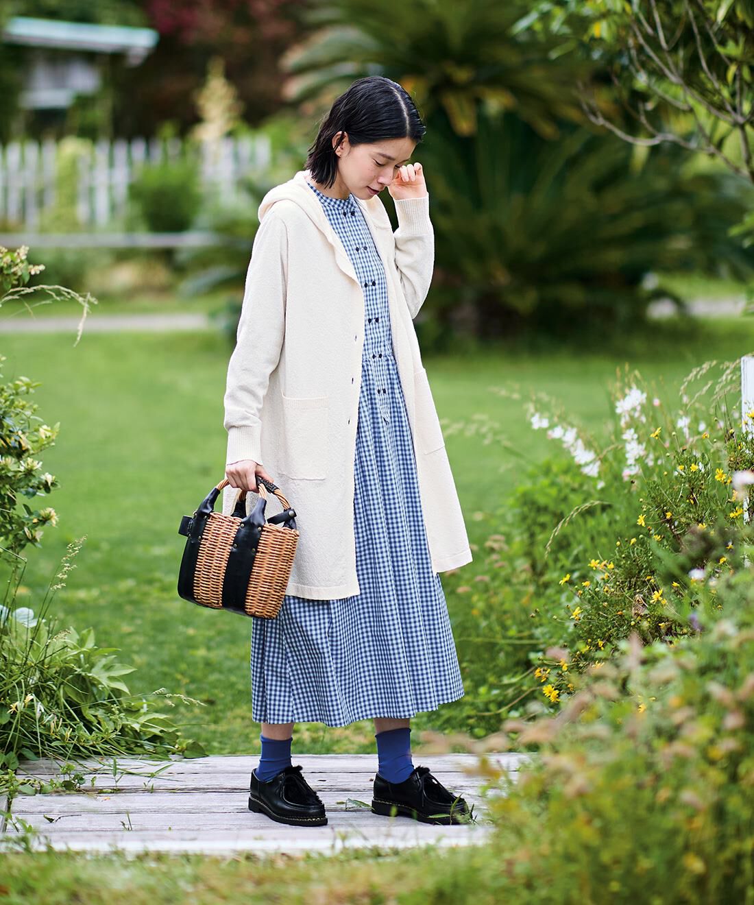 フェリシモギフトショップ|サニークラウズ　フードニットカーディガン〈レディース〉アイボリー