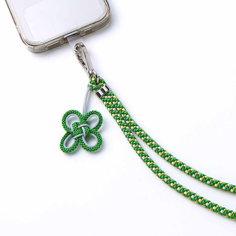 フェリシモギフトショップ | 叶結び京くみひもスマホストラップ〈緑〉