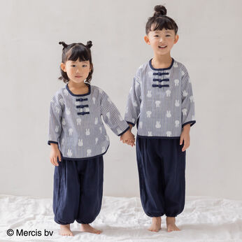 フェリシモギフトショップ | ｍｉｆｆｙ　ダブルガーゼ長袖キッズセットアップ