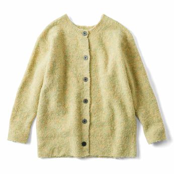フェリシモギフトショップ | ウォッシャブルニットカーデ〈ＹＥ〉リブイン