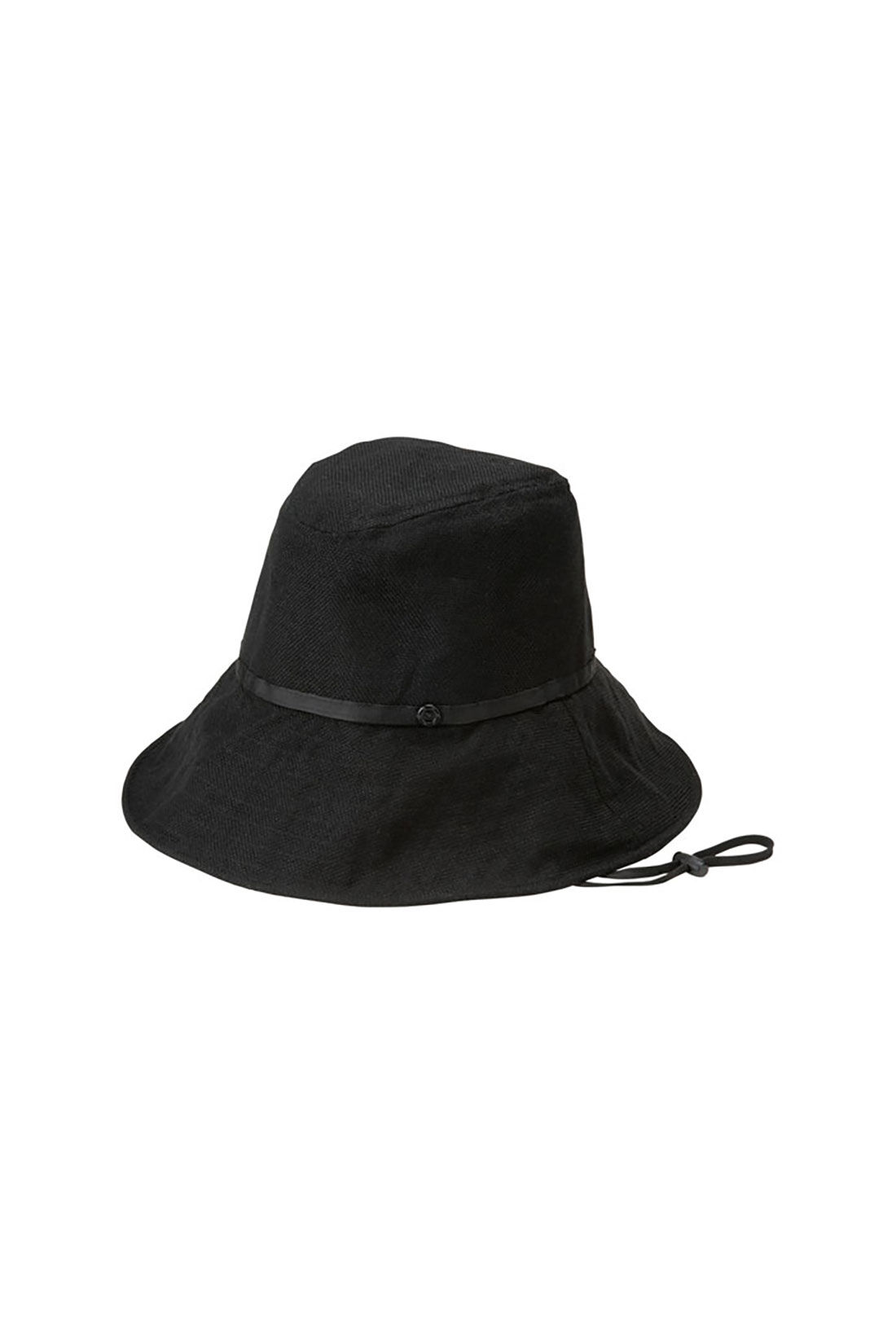 フェリシモギフトショップ|【WEB限定】 ＵＶカットつば広ハット【シロップ．バスケット】|2.ブラック