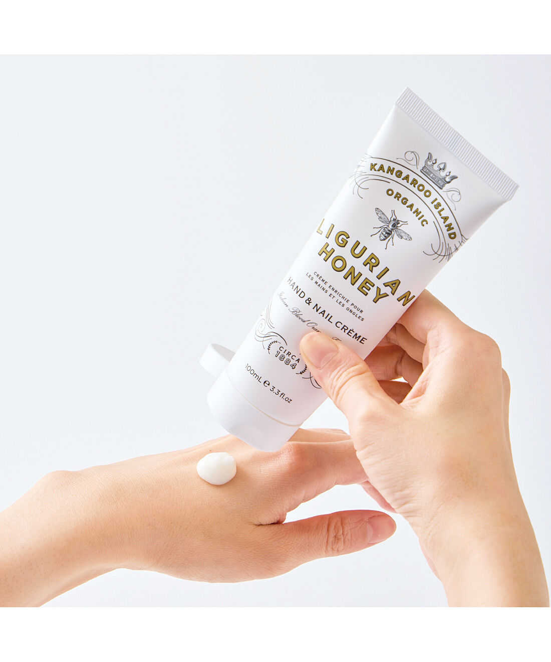 フェリシモギフトショップ|LIGURIAN HONEY　ハンド＆ネイルクリーム|芳醇な香りで伸びがよく、手肌にうるおいを与えます。