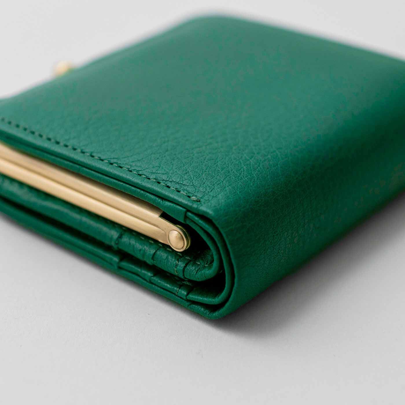 フェリシモギフトショップ|財布作りのプロ集団が作った 職人本革のプチファヴォリウォレット〈バジル色〉