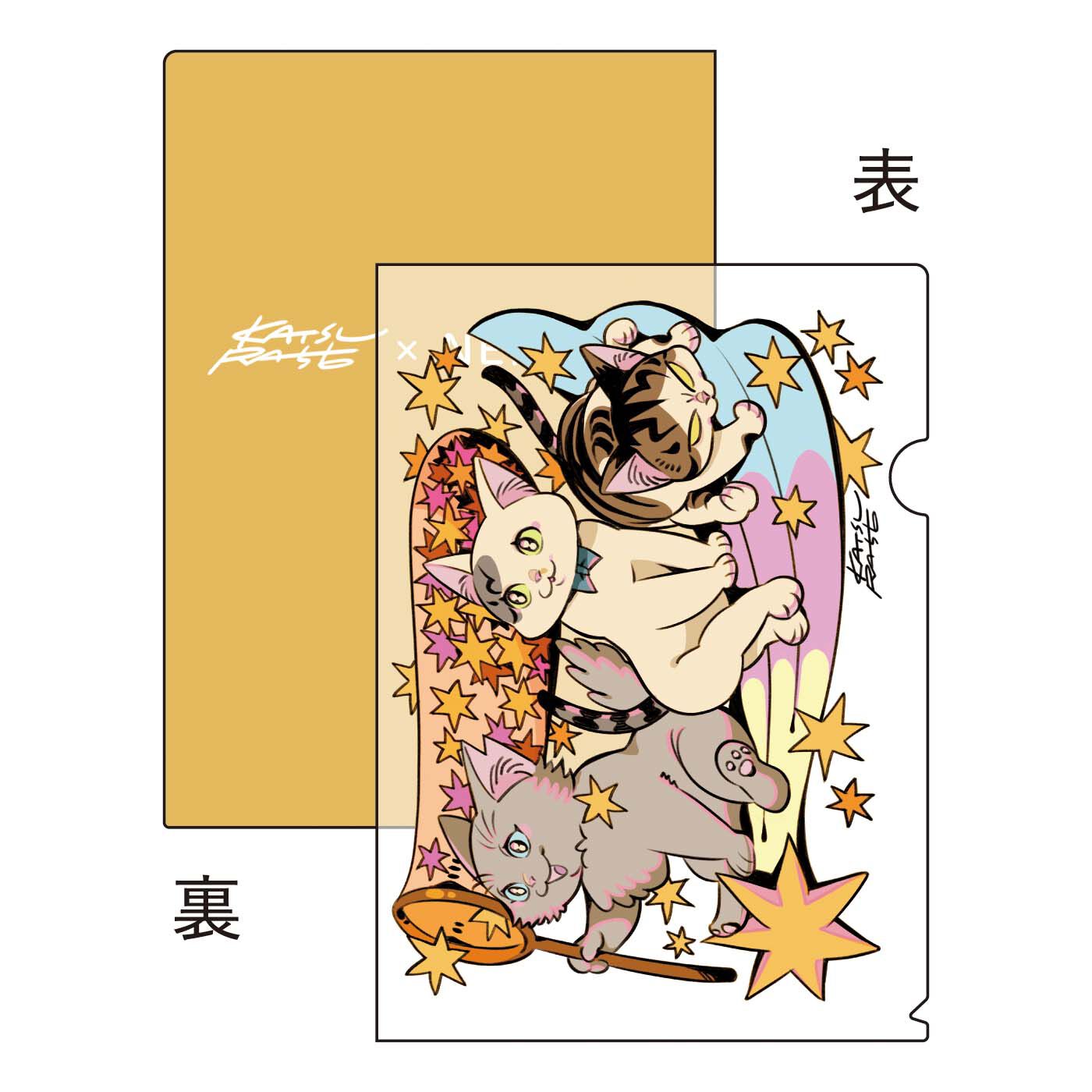 フェリシモギフトショップ|星野桂×猫部　地域猫チャリティークリアファイルセット2025