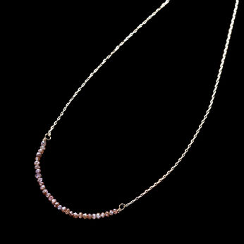 フェリシモギフトショップ | ＬＸアバカスカットダイア１０金ネックレスブラウン
