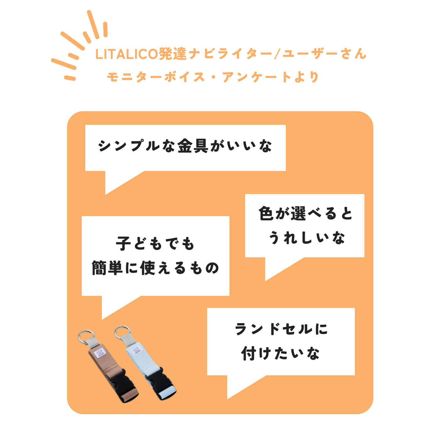 フェリシモギフトショップ|LITALICO×C.C.P　手荷物まとめるゴムホルダー〈ブラウン〉