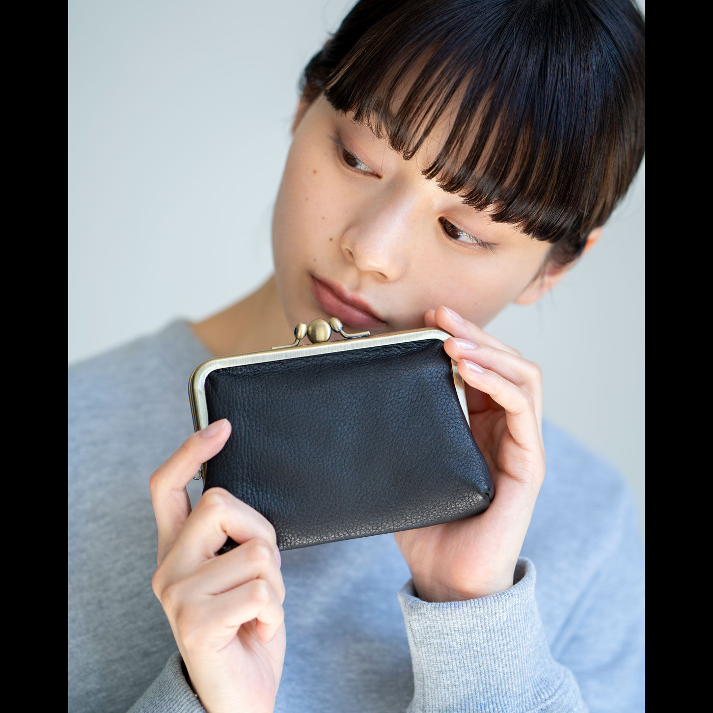 フェリシモギフトショップ|財布作りのプロ集団が作った 職人本革のボヌールウォレット〈ブラック〉 [本革 財布：日本製]