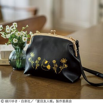 フェリシモギフトショップ | 夏目友人帳×猫部がま口バッグ〈黒〉