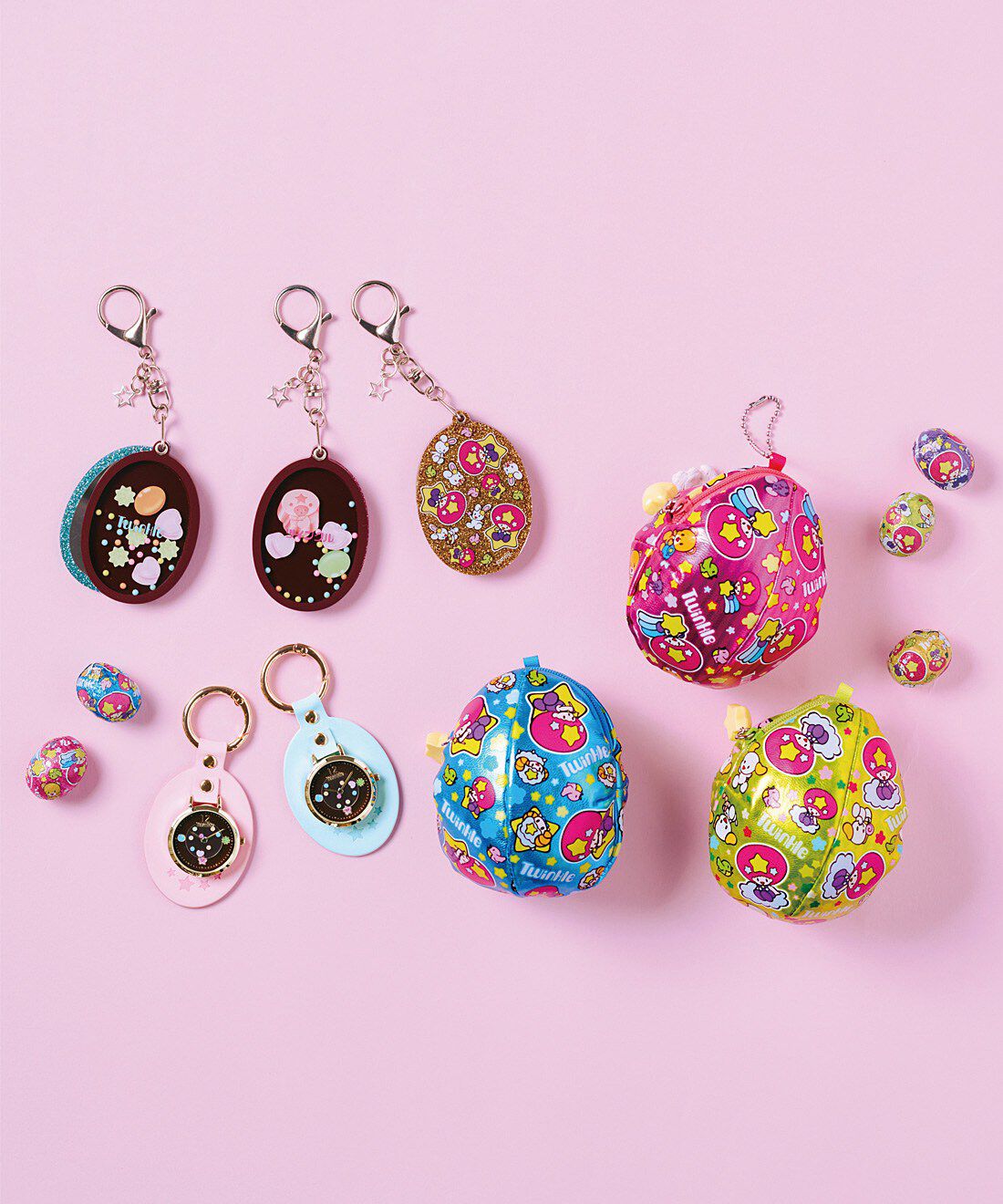 フェリシモギフトショップ|YOU＋MORE!　1秒ごとにカラーミンツが回る　ツインクルのチャームウォッチ〈天の川のピンク〉|他にもかわいいツインクル商品が☆