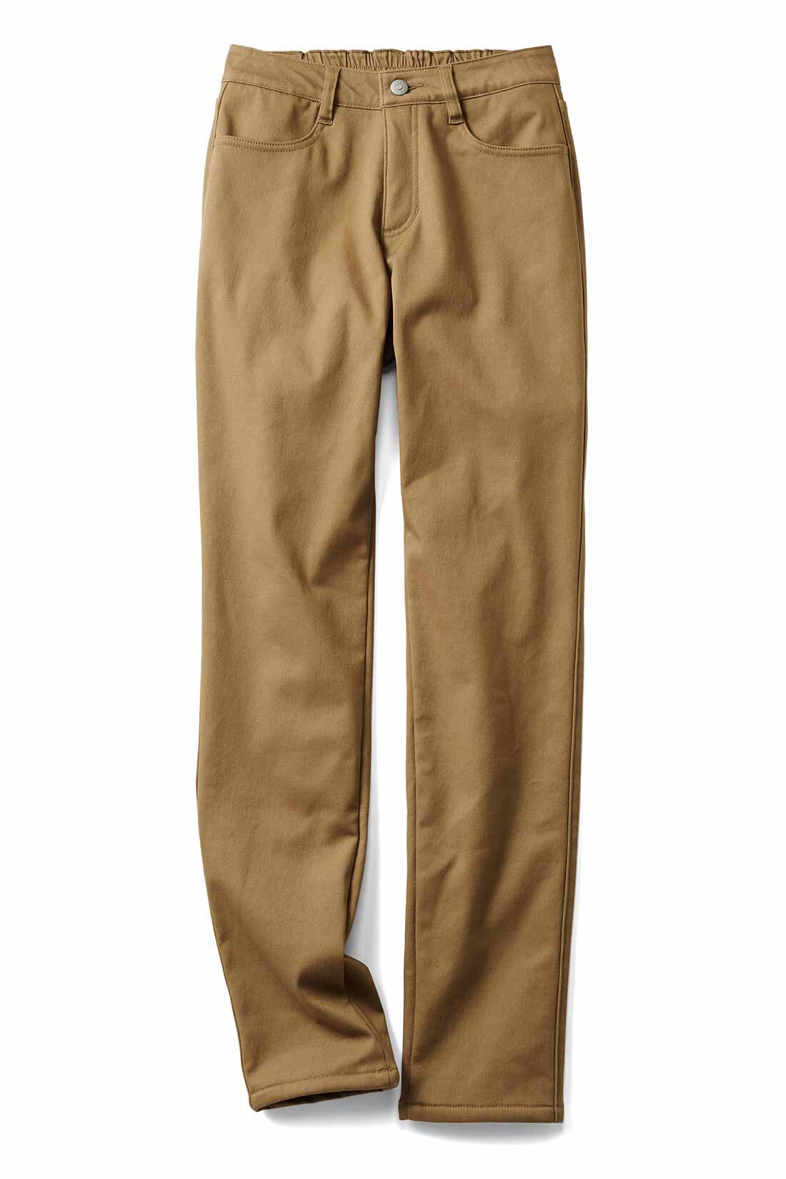 フェリシモギフトショップ|リブ イン コンフォート　ぬくぬくでしあわせ あったかすっきり裏ボアパンツ〈ベージュ〉|〈ベージュ〉