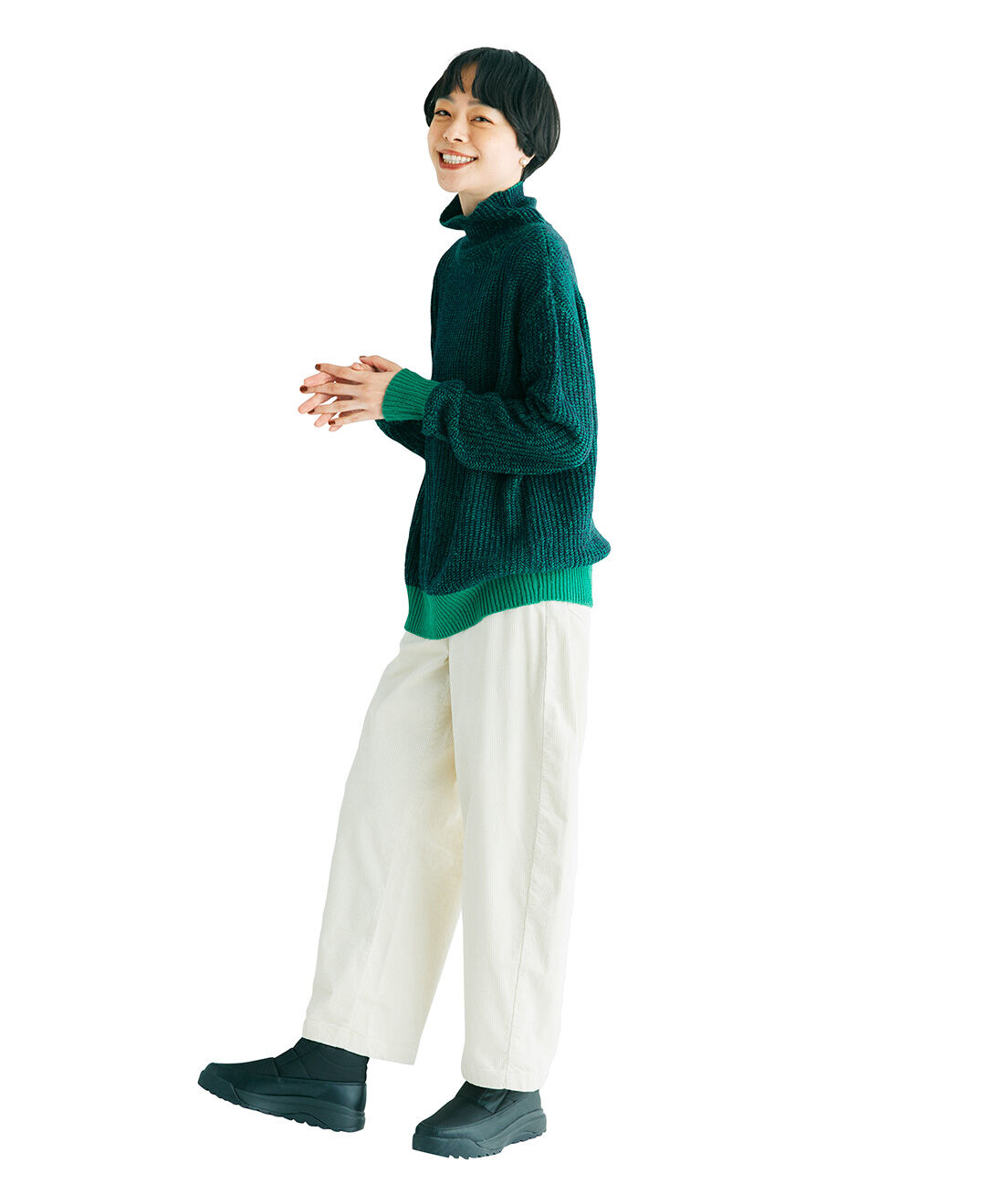 フェリシモギフトショップ|ラミプリュス　北海道の靴屋さん発　ガラス繊維配合ソールのパディングショートブーツ〈ブラック〉