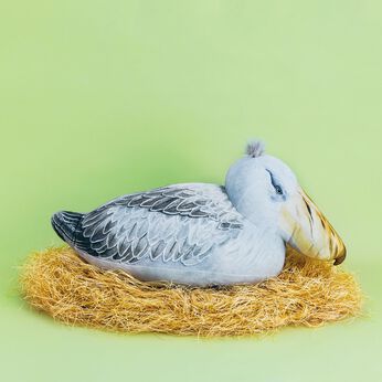 フェリシモギフトショップ | もっちりハシビロコウおすわりクッション