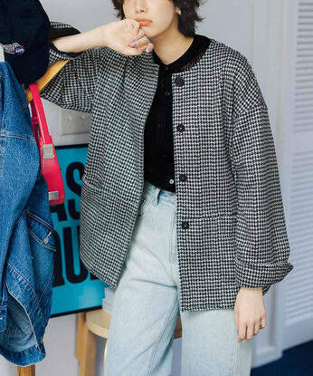 フェリシモギフトショップ | 上品カットソーチドリコート〈ＢＫ〉リブイン