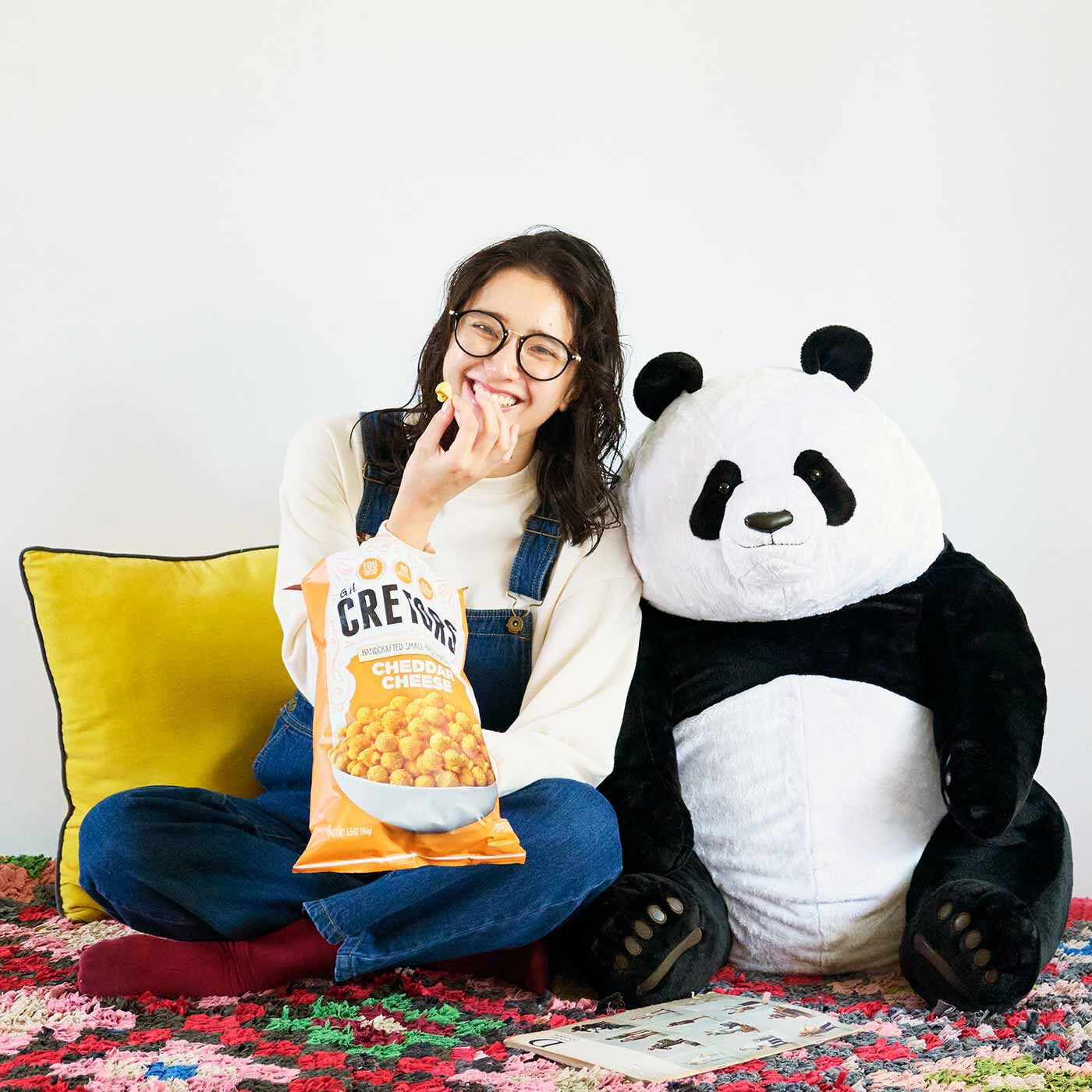 フェリシモギフトショップ|YOU＋MORE！ パンダと暮らす夢がかなう　リアルサイズのパンダ布団収納