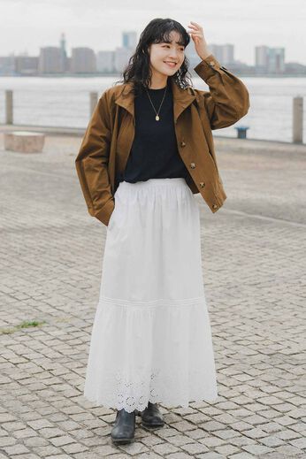 フェリシモギフトショップ | 莉子さんとつくったレーススカート〈ＷＨ〉リ
