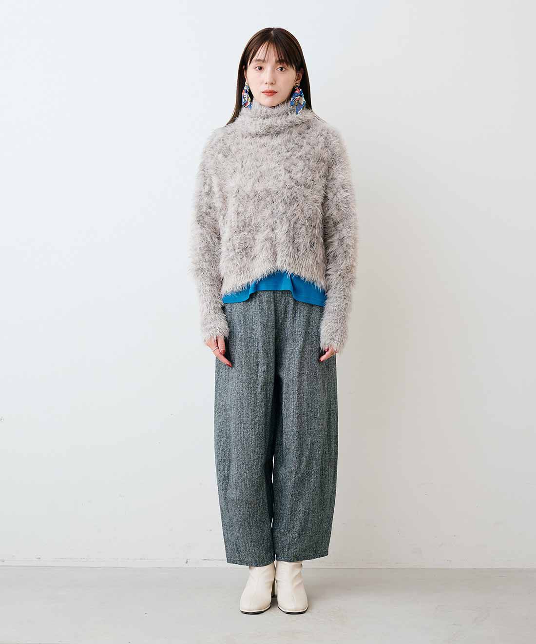 mensha!［メンシャ！］|[いっしょ買いで 220円OFF] ガーゼ タートルネックと〈ガーゼ〉カットソー タートルネックのコーディネート