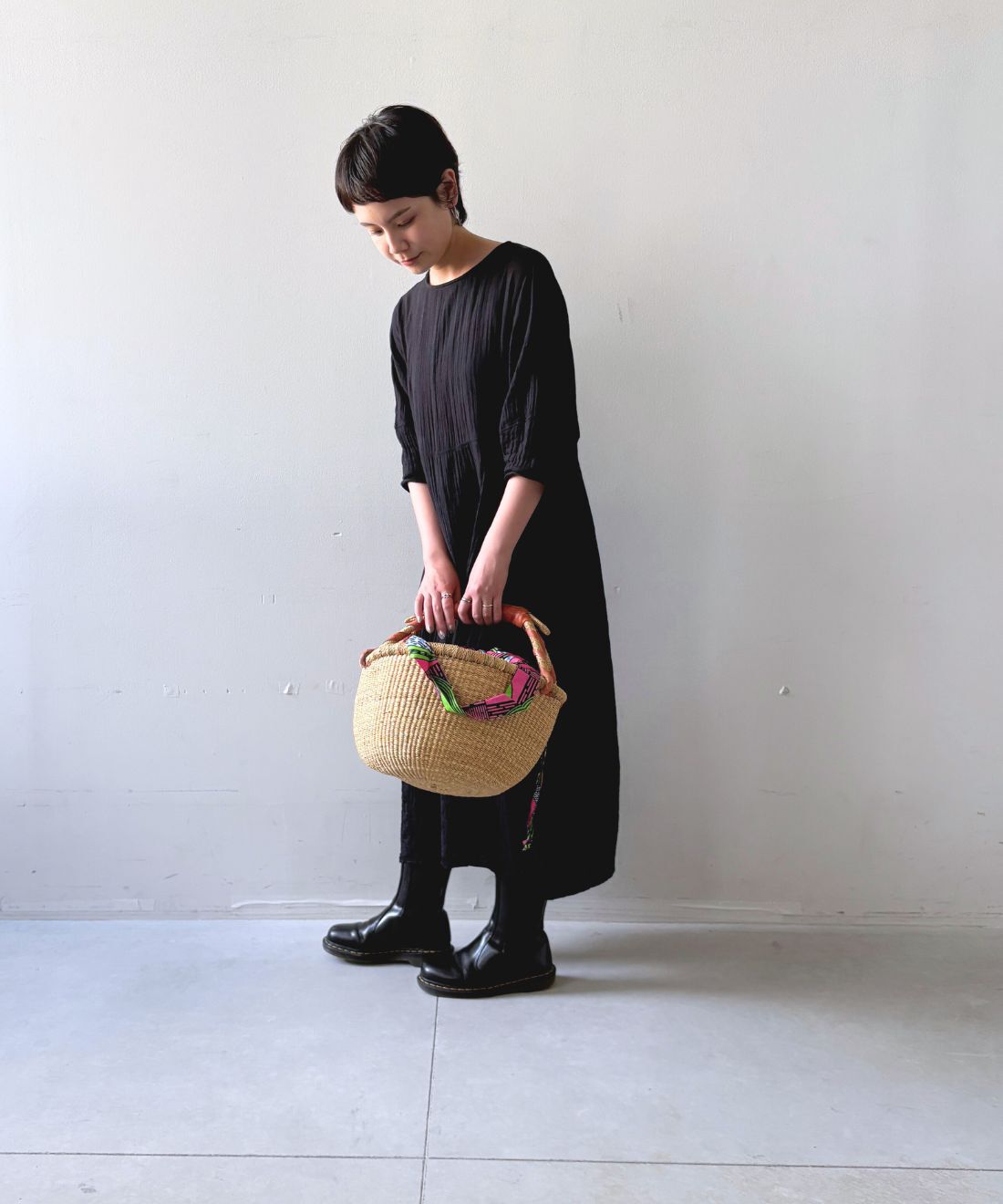 mensha!|【mensha! SELECT】ガーナで編まれたブルキナバスケット Mサイズ mensha!|【mensha! SELECT】ガーナで編まれたブルキナバスケット Mサイズ