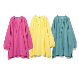 mensha! | シングル楊柳ガーゼカフタンチュニック