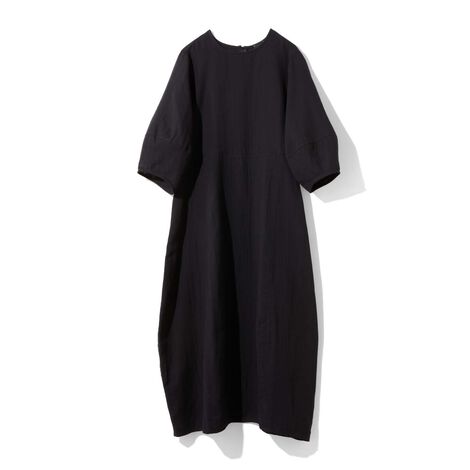 mensha! | ガーゼでドレスアップコクーンワンピ－ス〈オニキスブラック〉