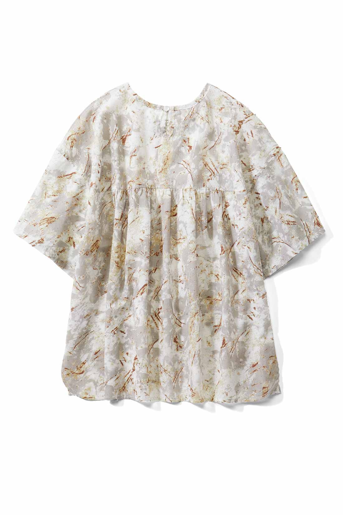 Live in comfort［リブインコンフォート］|リブ イン コンフォート ふわりと風が通りぬける シアーコットンプルオーバー|BACK