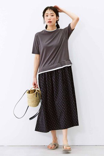 Live in comfort［リブインコンフォート］ | ドッキングワンピースリブイン〈ＢＫ〉