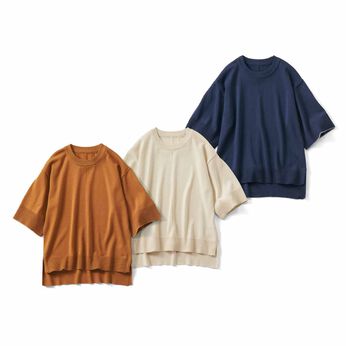 Live in  comfort | Ｔシャツ感覚きれいめニットトップスリブイン