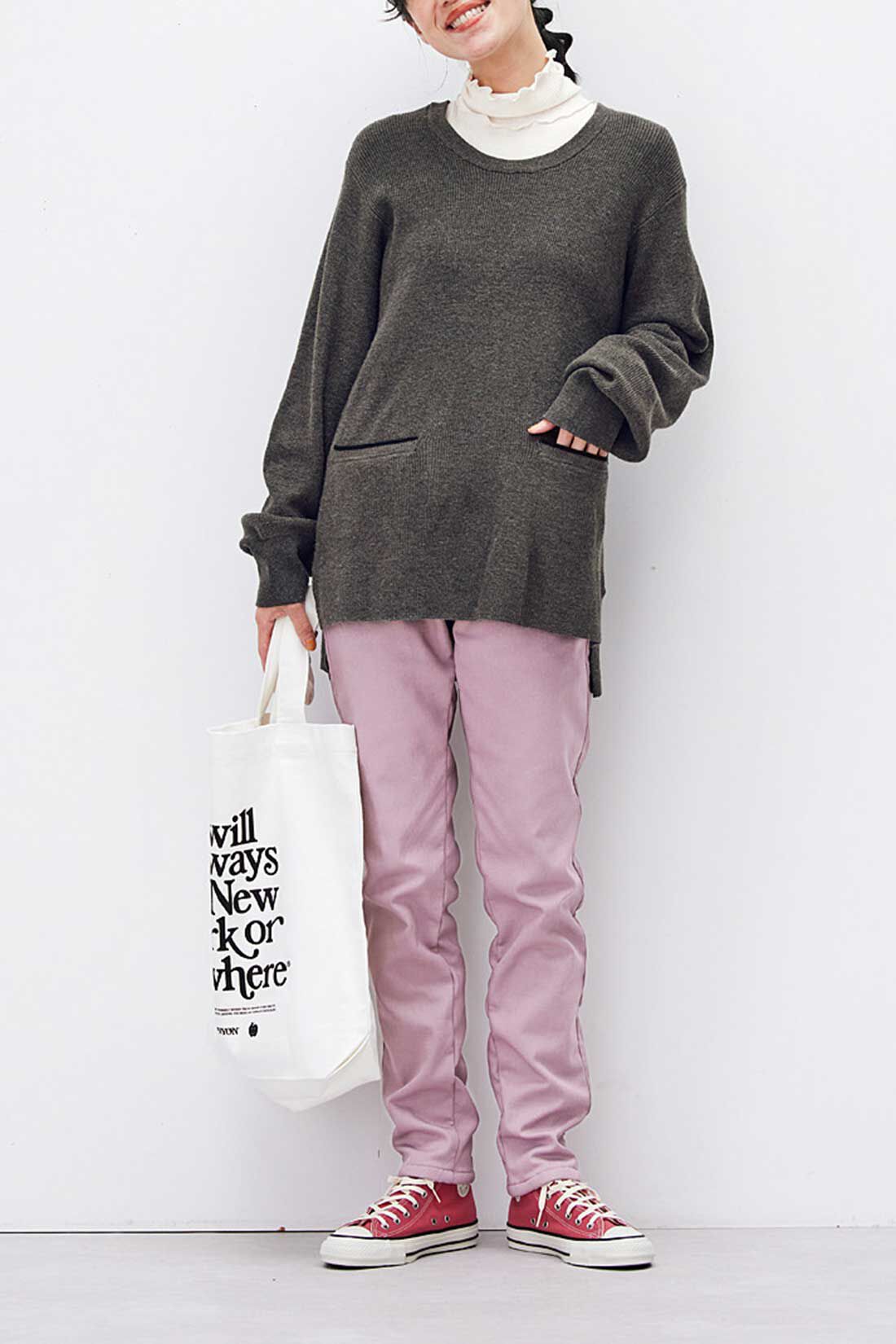 Live in  comfort|リブ イン コンフォート ぬくぬくでしあわせ あったかすっきり裏ボアパンツ【まとめ買いキャンペーン】