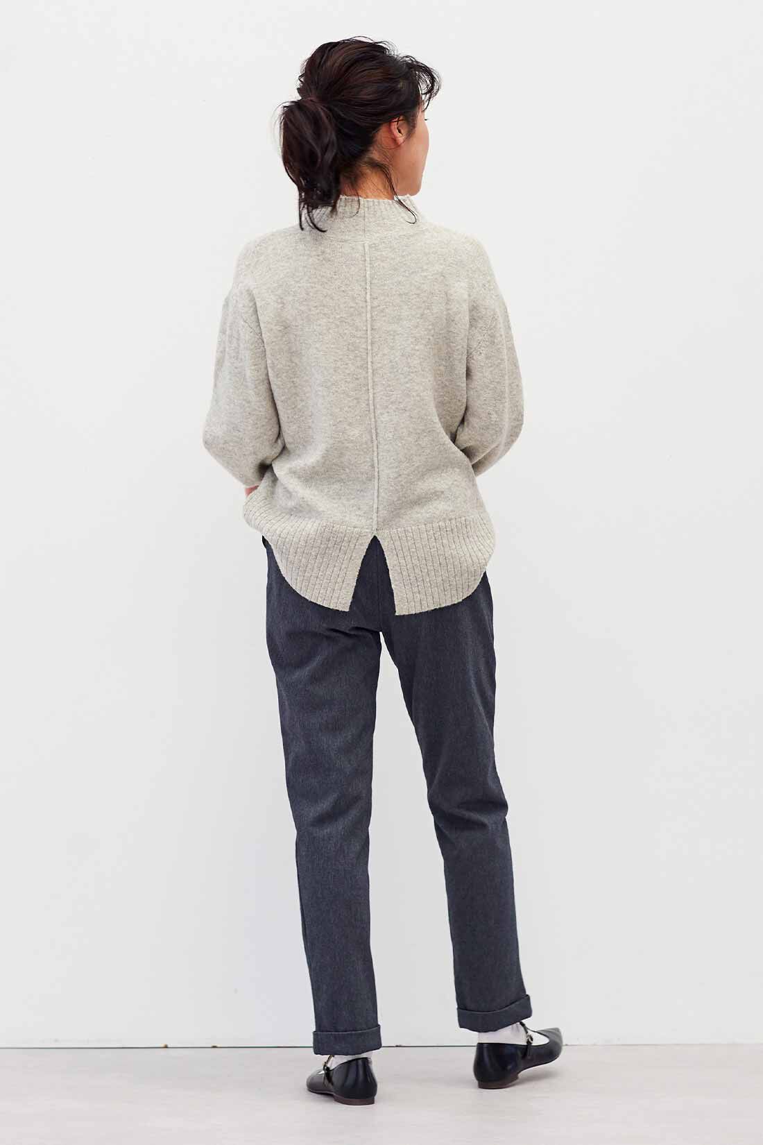 Live in comfort［リブインコンフォート］|リブ イン コンフォート きれい見えなのにしっかり暖か スッキリ裏ボアパンツ〈グレー〉