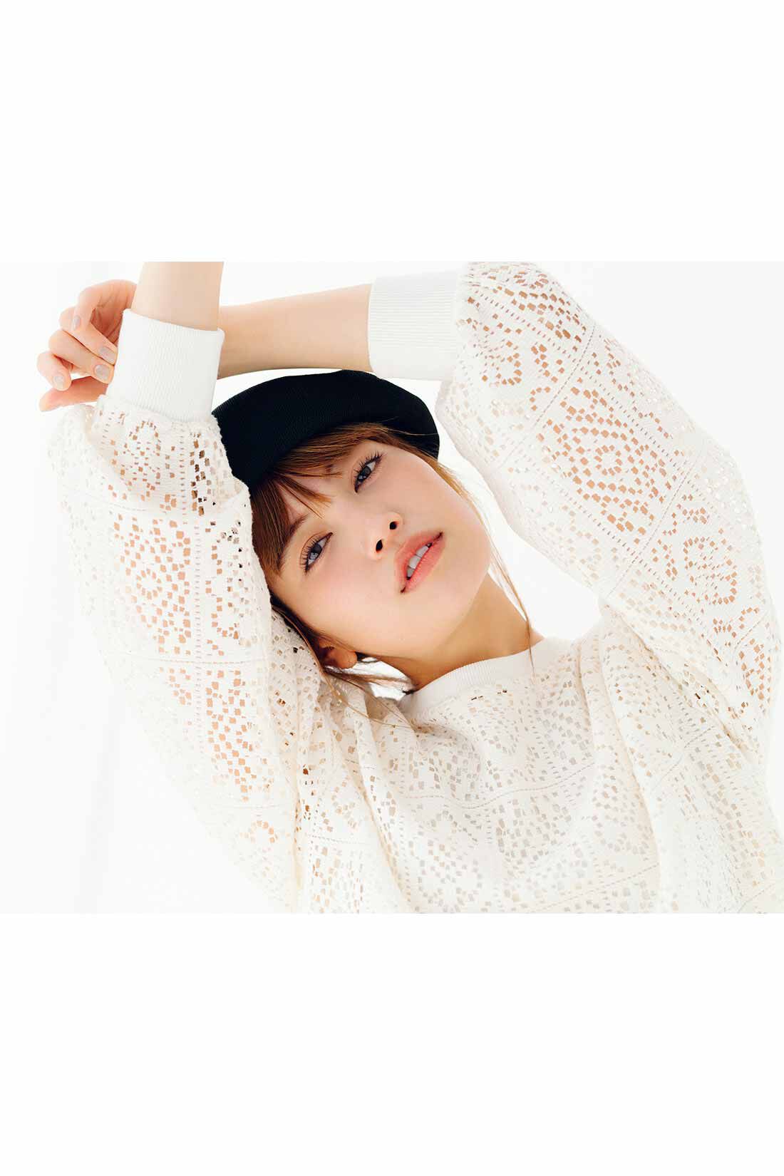 Live in comfort［リブインコンフォート］|リブ イン コンフォート 華やかさとらくちんさを兼ね備えた インナー付きレーストップスセット