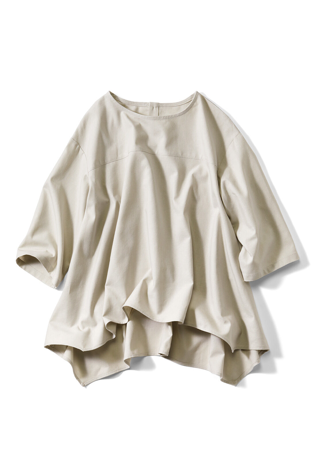 Live in  comfort|リブ イン コンフォート はまじとコラボ 揺れるヘムラインを楽しむ麻混トップス【まとめ買いキャンペーン】