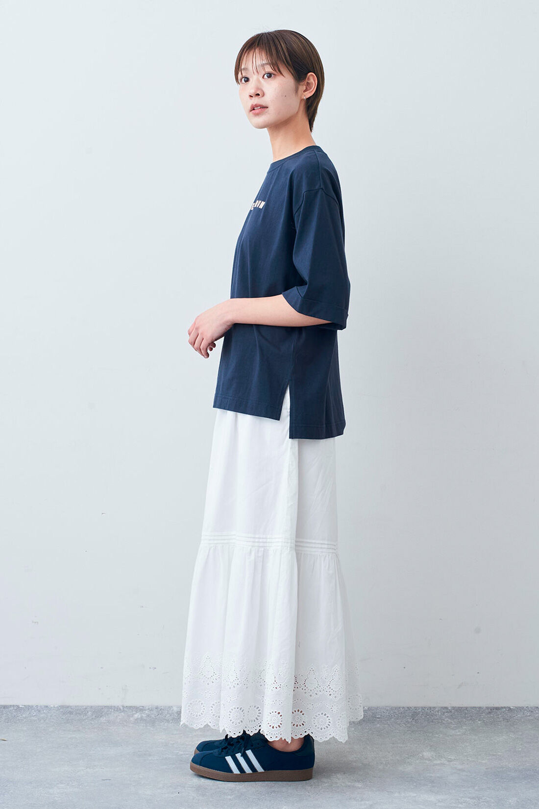 Live in  comfort|リブ イン コンフォート×500色の色えんぴつコラボ トルコオーガニックコットン五分袖Tシャツ【まとめ買いキャンペーン】