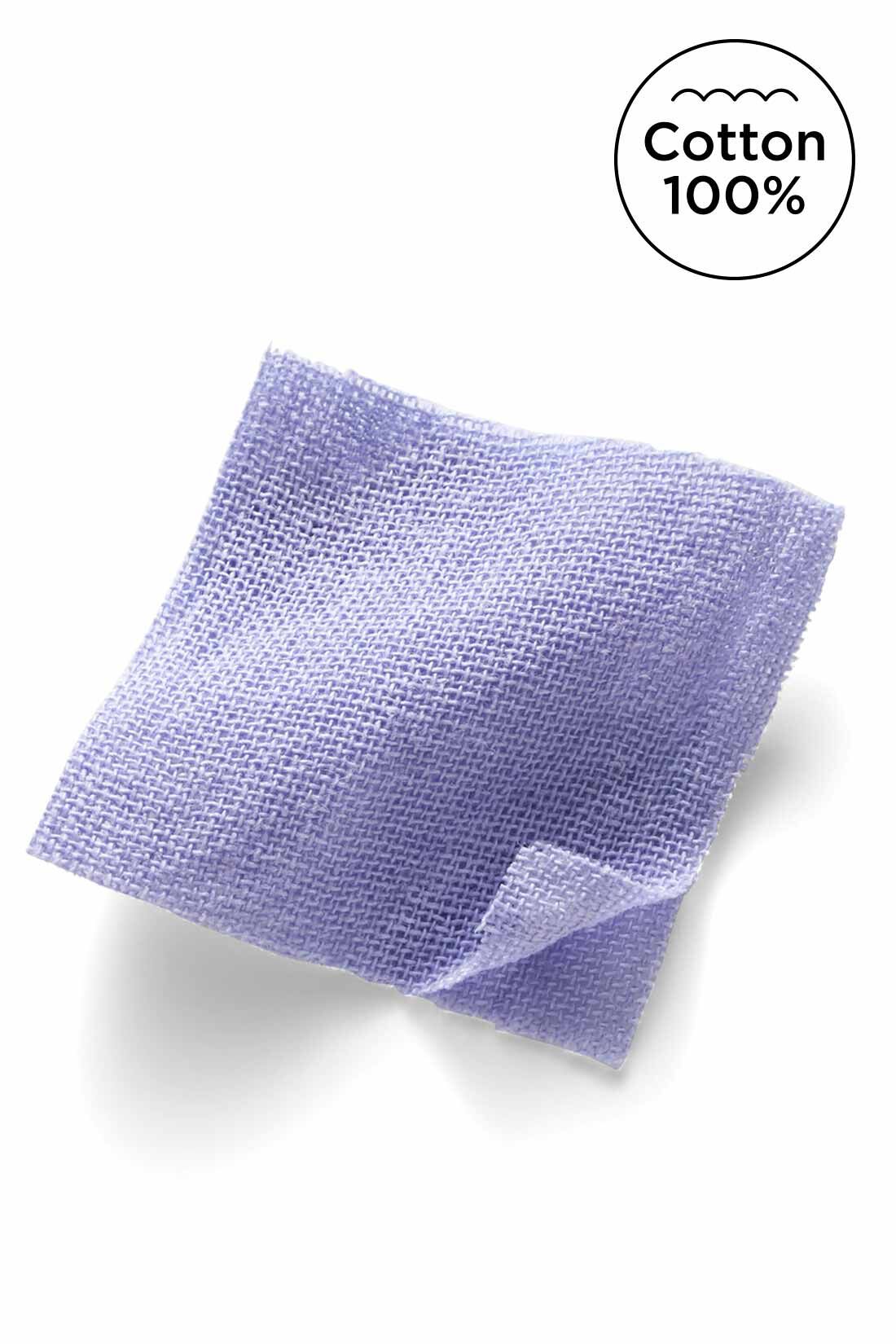 Live in  comfort|リブ イン コンフォート ふんわり軽やかダブルガーゼ 上品フレンチブラウス〈ライトグリーン〉|くったりやわらかなダブルガーゼ素材。夏の素肌に心地いい！