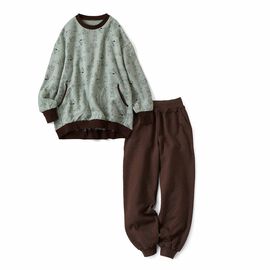 Live in  comfort | ホッキョクグマと一緒にすやすやコットンのキルティングパジャマ〈ミントグリーン〉