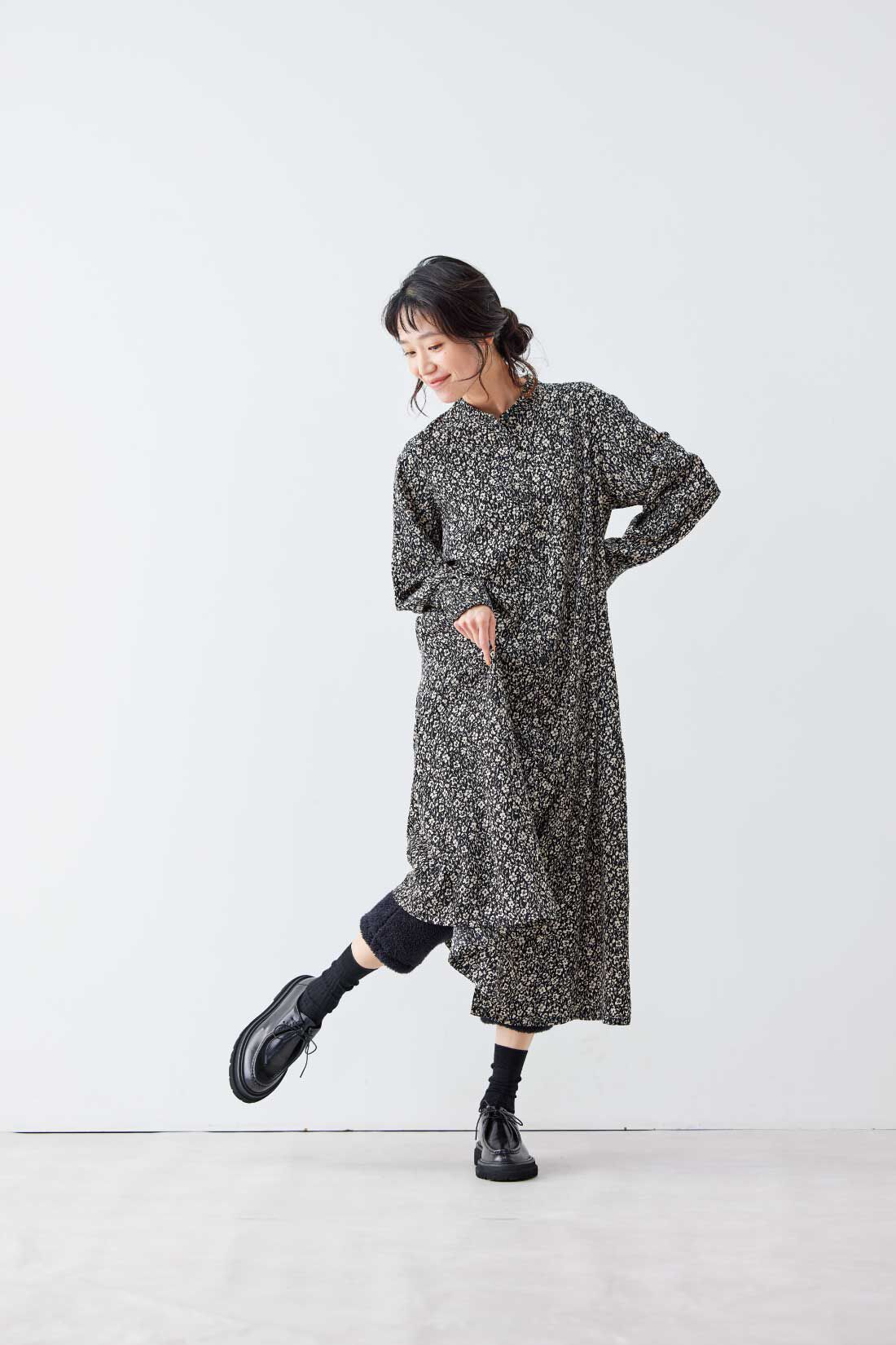 リブ イン コンフォート　こっそりはいてしあわせ！　両面ボアのペチコートパンツ【まとめ買いキャンペーン】