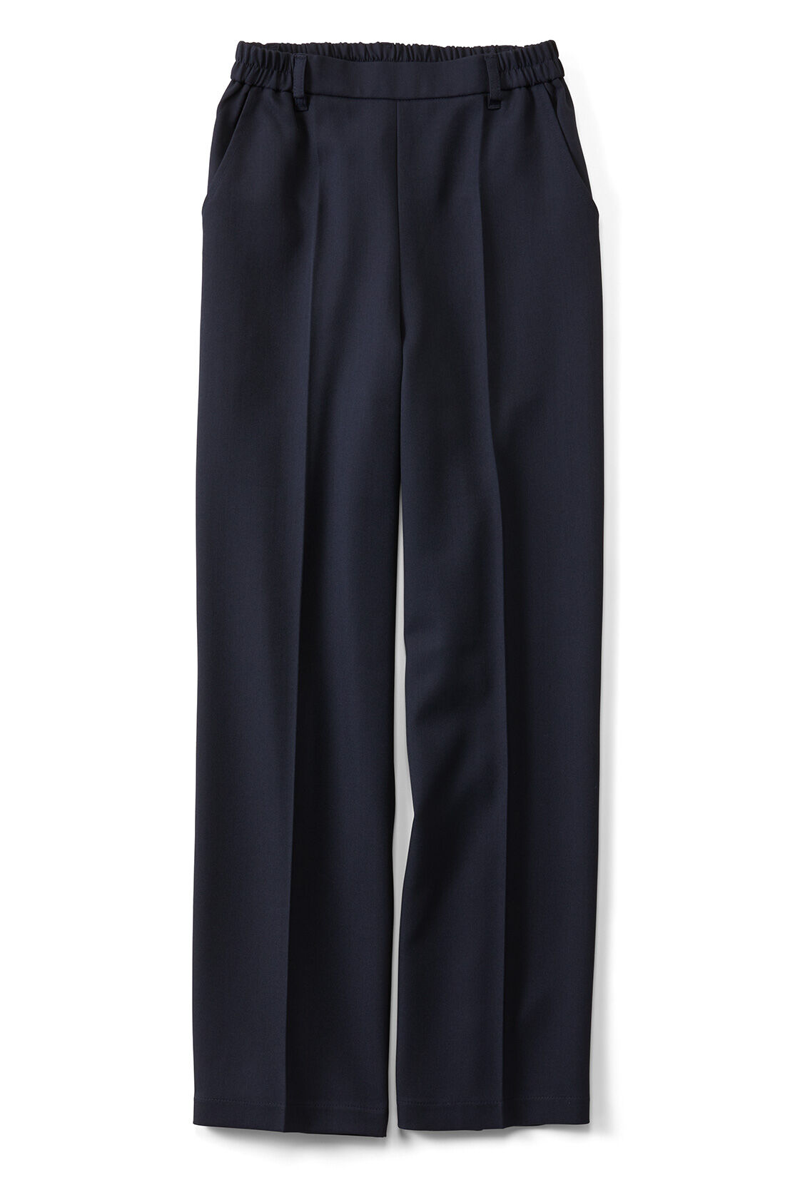 Live in  comfort|リブ イン コンフォート オンでもオフでも週7活躍！ きれいだねパンツ〈ワイドストレート〉〈ネイビー〉|〈ネイビー〉