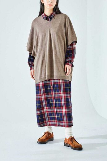 Live in comfort［リブインコンフォート］ | ３ーＷＡＹ変形ニット〈ＢＥ〉リブイン