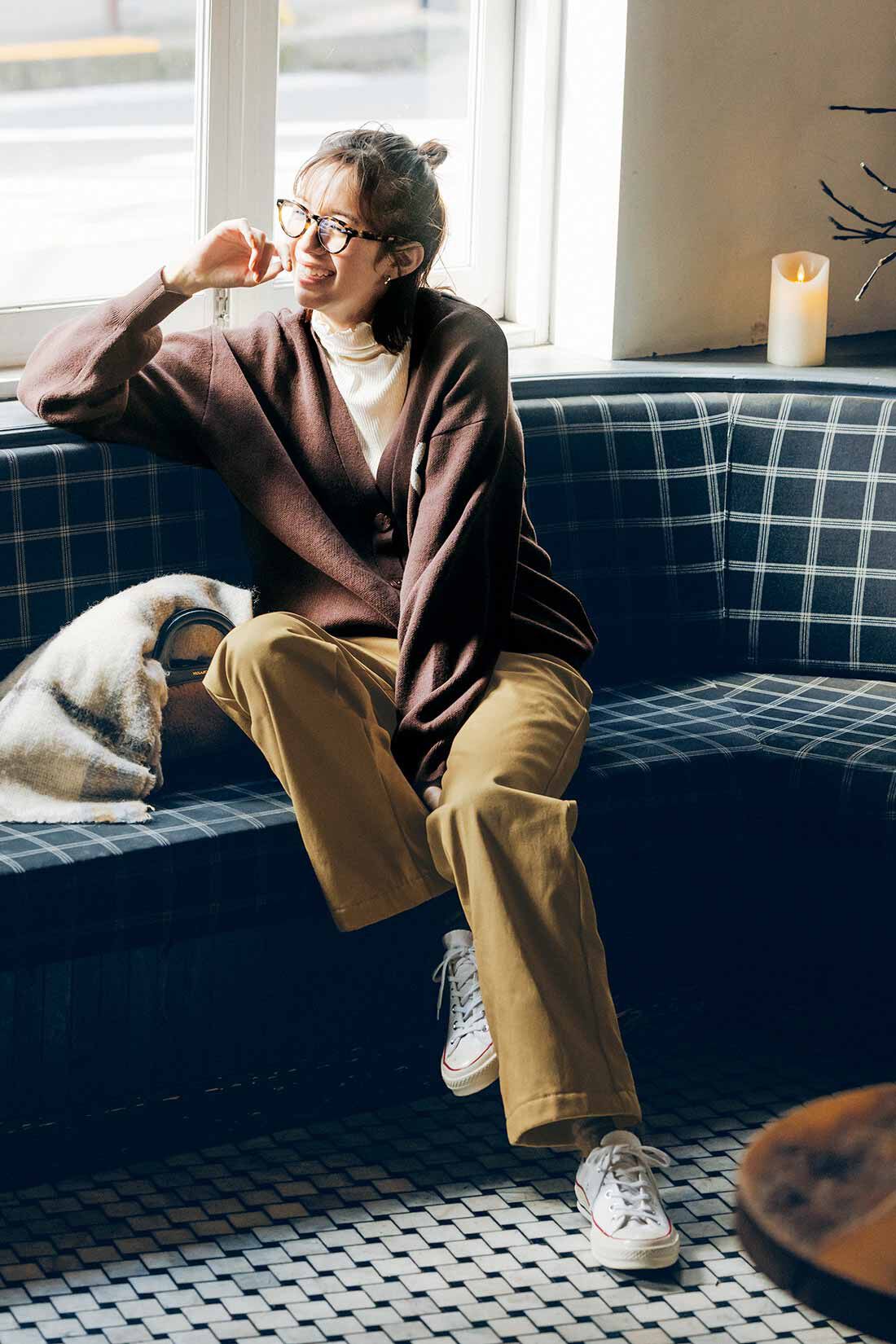 Live in  comfort|リブ イン コンフォート ぬくぬくでしあわせ ゆったりはける裏ボアワイドパンツ【まとめ買いキャンペーン】