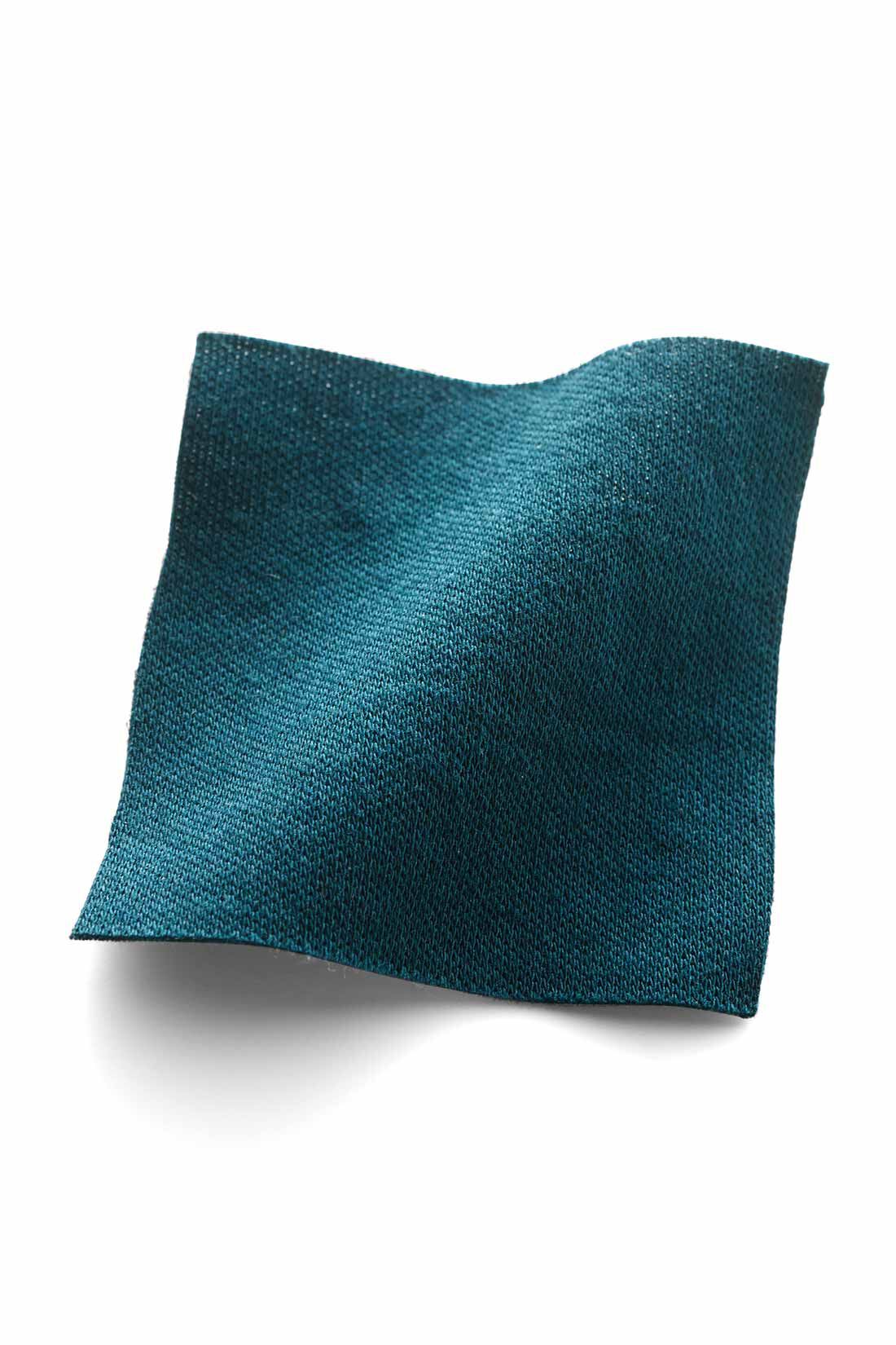 Live in  comfort|リブ イン コンフォート　抗菌防臭加工がうれしい シルケットコットンの着映え色Tシャツ〈ターコイズグリーン〉