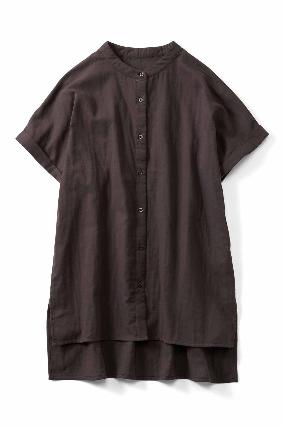 Live in comfort［リブインコンフォート］|リブ イン コンフォート ふんわり軽やかダブルガーゼ 上品フレンチブラウス〈ライトパープル〉