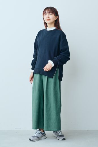 Live in  comfort | ＬＬＣすそファスナースウェット〈ＢＫ〉リブイン