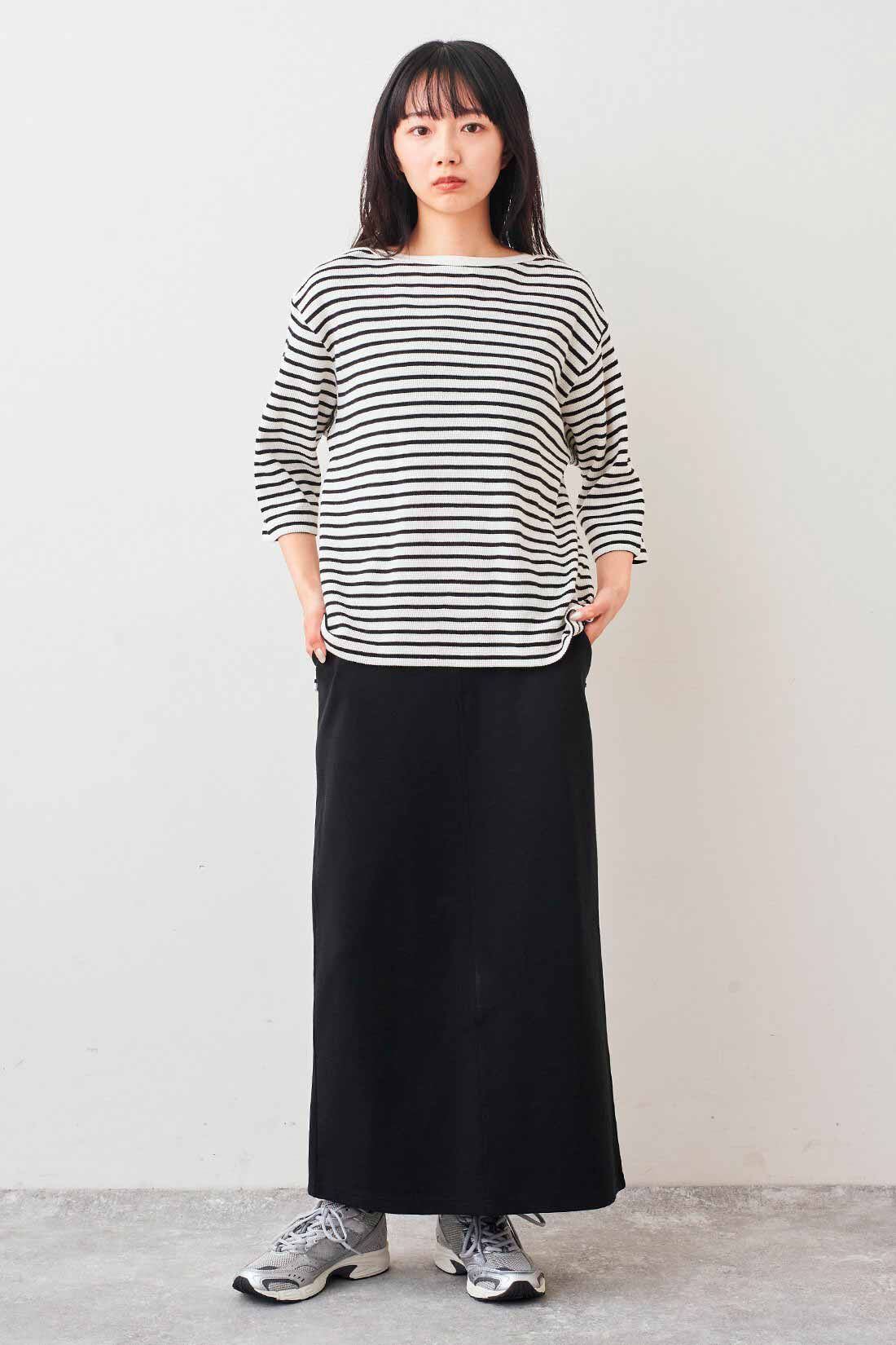 Live in comfort［リブインコンフォート］|リブ イン コンフォート Live love cotton（R）プロジェクト 肌心地やわらかな 大人ボーダーワッフルトップスの会