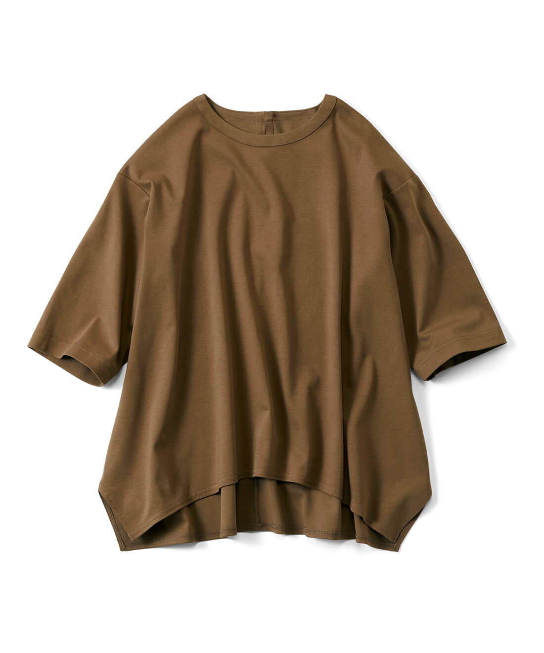 Live in comfort［リブインコンフォート］|リブ イン コンフォート コットン100％がうれしい 汗じみ軽減の ふんわりカットソートップスの会|モカブラウン