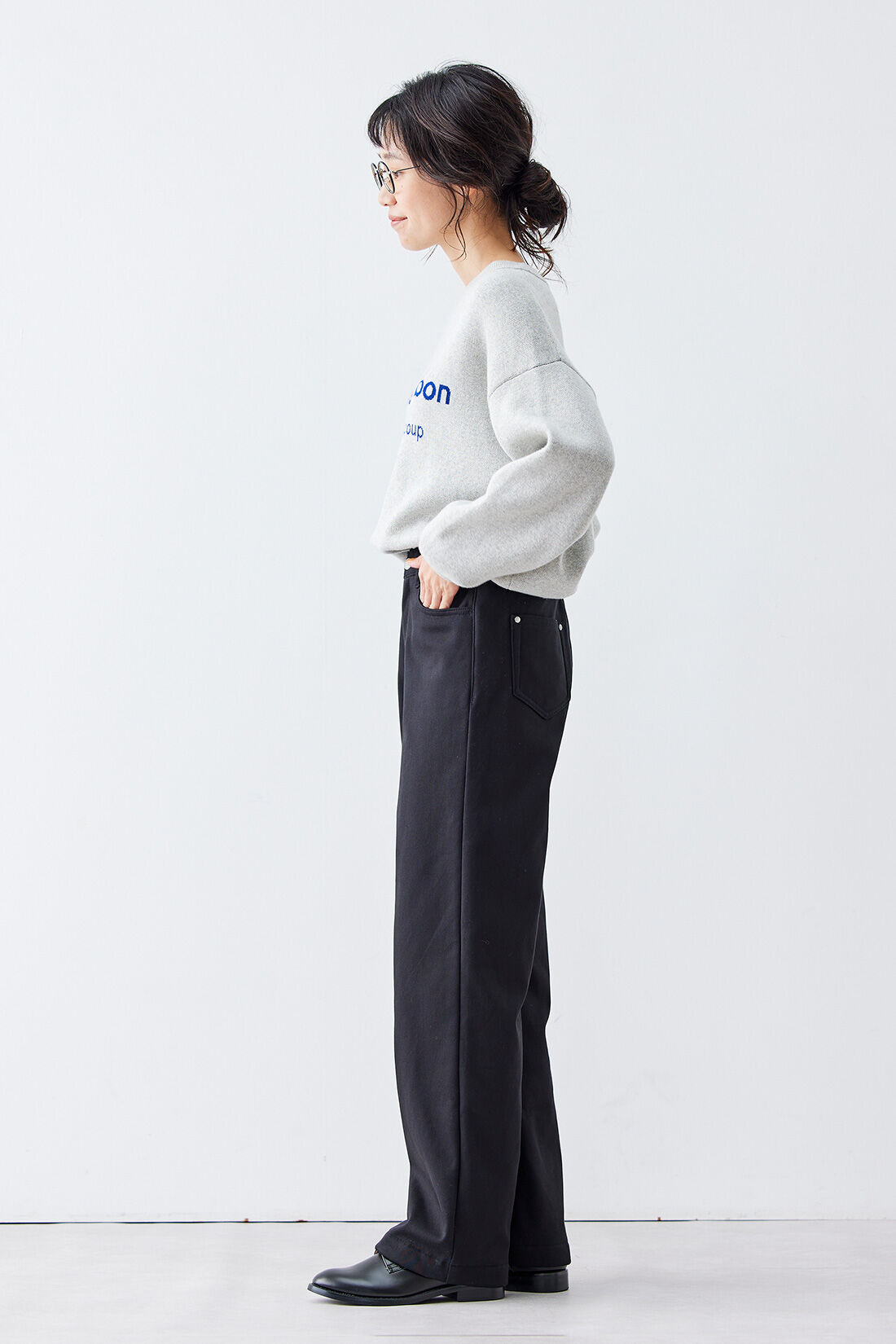 Live in  comfort|リブ イン コンフォート ぬくぬくでしあわせ ゆったりはける裏ボアワイドパンツ【まとめ買いキャンペーン】
