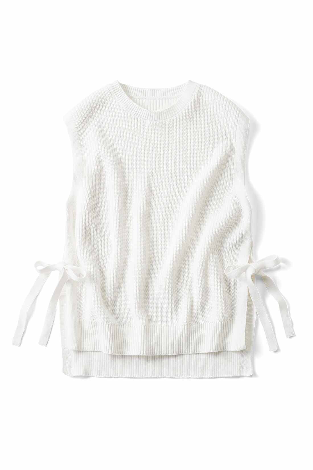 Live in comfort［リブインコンフォート］|リブ イン コンフォート Live love cotton（R）プロジェクト コーデをアップデートできる オーガニックコットンニットベストの会|ホワイト