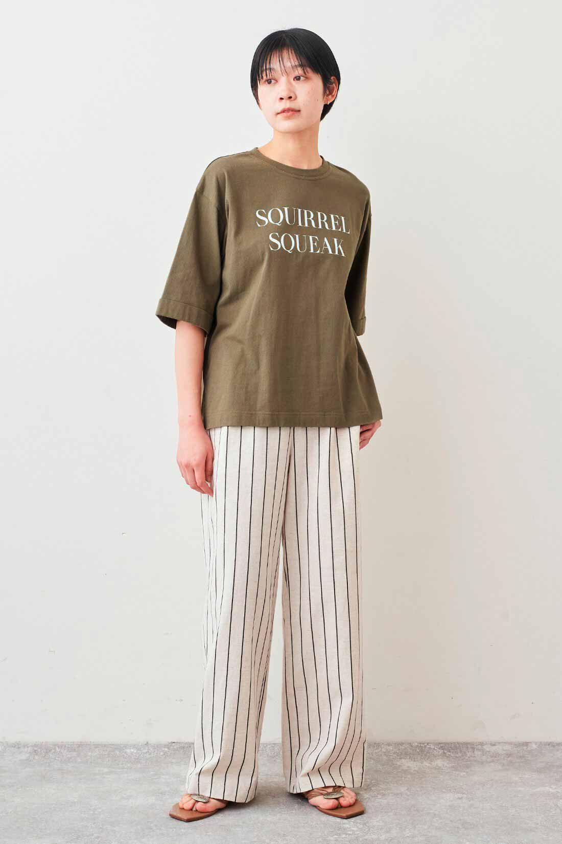 Live in  comfort|リブ イン コンフォート×500色の色えんぴつコラボ トルコオーガニックコットン五分袖Tシャツ【まとめ買いキャンペーン】